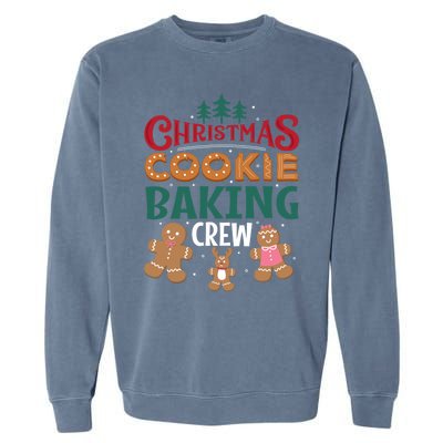 Christmas Cookie Baking Crew Gingerbread Team Santa Family Gift Garment-Dyed Sweatshirt