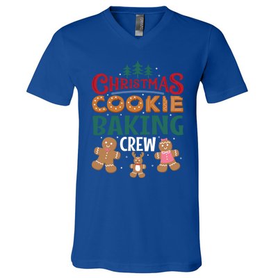 Christmas Cookie Baking Crew Gingerbread Team Santa Family Gift V-Neck T-Shirt