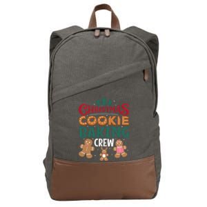 Christmas Cookie Baking Crew Gingerbread Team Santa Family Gift Cotton Canvas Backpack