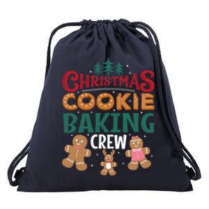 Christmas Cookie Baking Crew Gingerbread Team Santa Family Gift Drawstring Bag