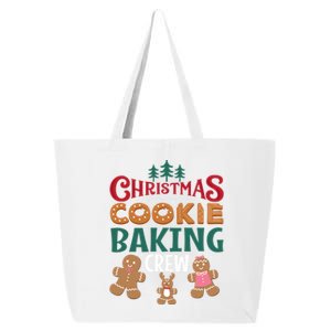 Christmas Cookie Baking Crew Gingerbread Team Santa Family Gift 25L Jumbo Tote