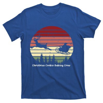 Christmas Cookie Baking Crew Funny Santa Sleigh Gift T-Shirt