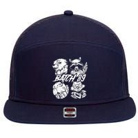 Comfort Colors Batch 89 Rocket And Friends 7 Panel Mesh Trucker Snapback Hat