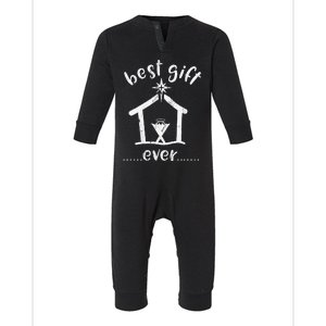 Christian Christmas Best Gift Ever Jesus Story Infant Fleece One Piece