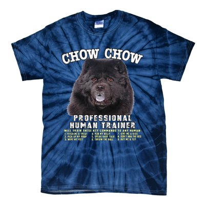 Chow Chow Black Professional Human Trainer Cute Dog Tie-Dye T-Shirt