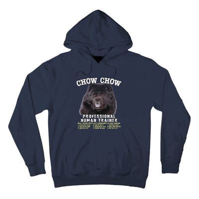 Chow Chow Black Professional Human Trainer Cute Dog Tall Hoodie