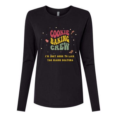 Christmas Cookie Baking Crew Gift Womens Cotton Relaxed Long Sleeve T-Shirt