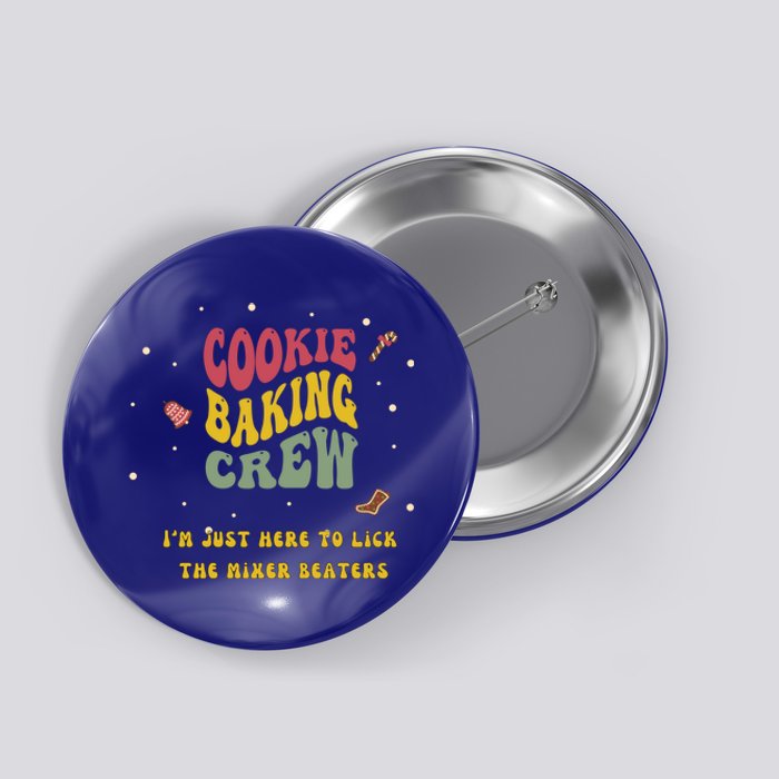 Christmas Cookie Baking Crew Gift Button