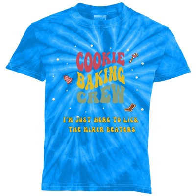 Christmas Cookie Baking Crew Gift Kids Tie-Dye T-Shirt