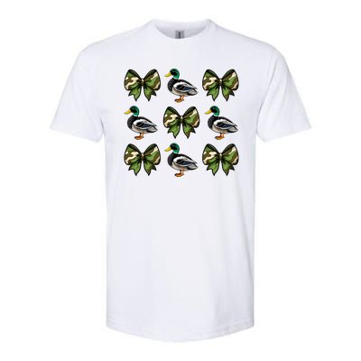 Camo Coquette Bow Duck Hunt Mallard Duck Hunting Softstyle CVC T-Shirt