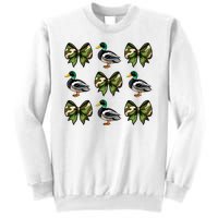 Camo Coquette Bow Duck Hunt Mallard Duck Hunting Sweatshirt