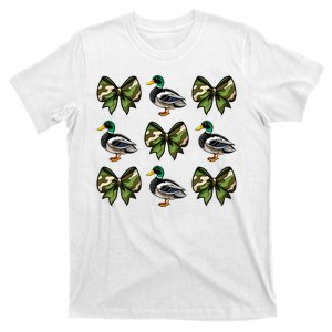 Camo Coquette Bow Duck Hunt Mallard Duck Hunting T-Shirt