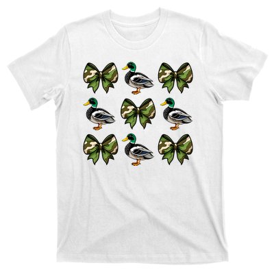 Camo Coquette Bow Duck Hunt Mallard Duck Hunting T-Shirt