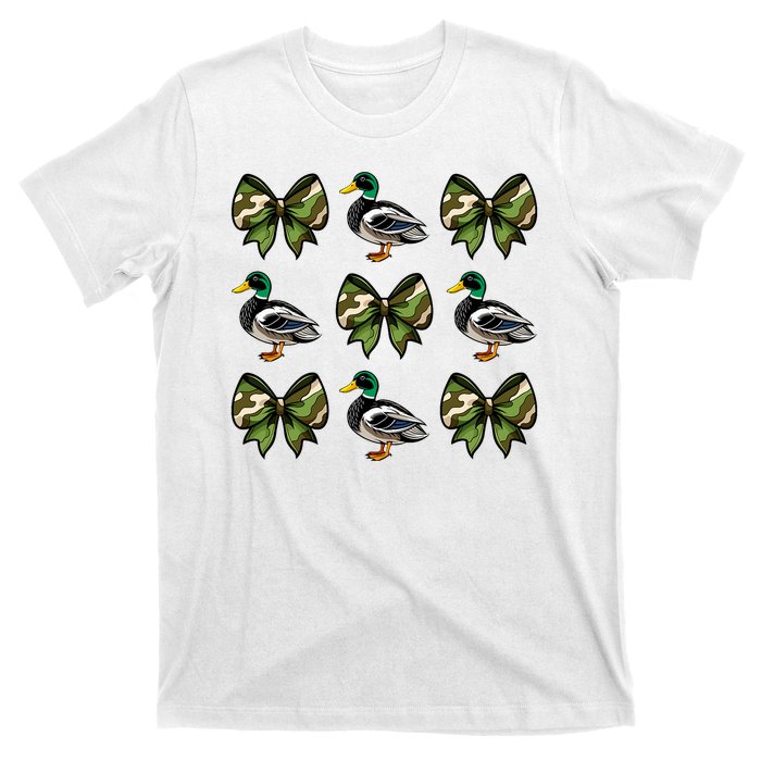 Camo Coquette Bow Duck Hunt Mallard Duck Hunting T-Shirt