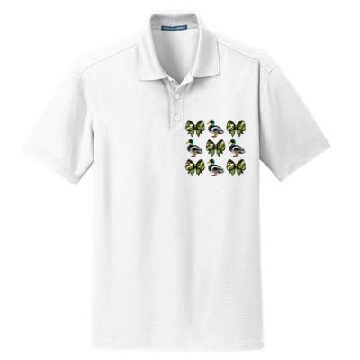 Camo Coquette Bow Duck Hunt Mallard Duck Hunting Dry Zone Grid Polo