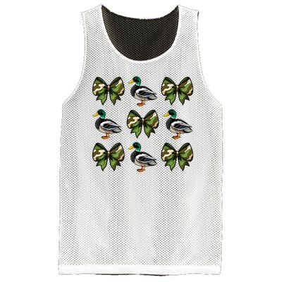 Camo Coquette Bow Duck Hunt Mallard Duck Hunting Mesh Reversible Basketball Jersey Tank