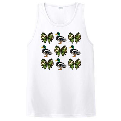 Camo Coquette Bow Duck Hunt Mallard Duck Hunting PosiCharge Competitor Tank