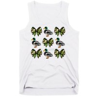 Camo Coquette Bow Duck Hunt Mallard Duck Hunting Tank Top