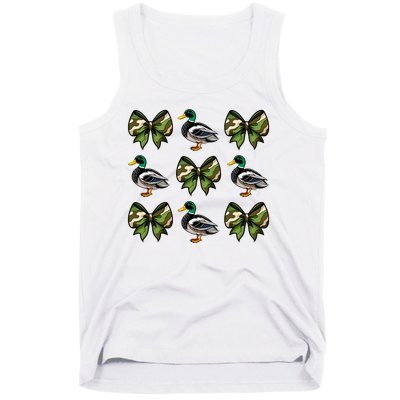 Camo Coquette Bow Duck Hunt Mallard Duck Hunting Tank Top