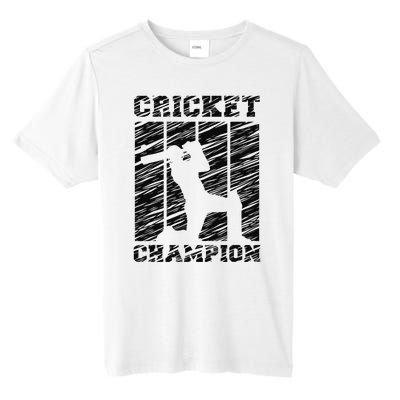 Cricketer Cricketing Bat And Ball Sport Retro Cricket Player Tall Fusion ChromaSoft Performance T-Shirt