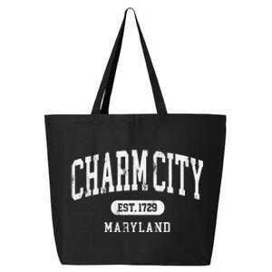 Charm City Baltimore Maryland Est 1729 souvenir 25L Jumbo Tote