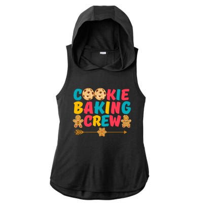 Christmas Cookie Baking Crew Vintage Gingerbread Family Xmas Gift Ladies PosiCharge Tri-Blend Wicking Draft Hoodie Tank