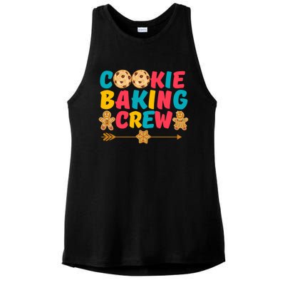 Christmas Cookie Baking Crew Vintage Gingerbread Family Xmas Gift Ladies PosiCharge Tri-Blend Wicking Tank