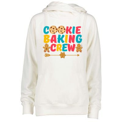 Christmas Cookie Baking Crew Vintage Gingerbread Family Xmas Gift Womens Funnel Neck Pullover Hood