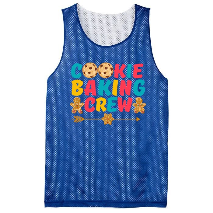 Christmas Cookie Baking Crew Vintage Gingerbread Family Xmas Gift Mesh Reversible Basketball Jersey Tank