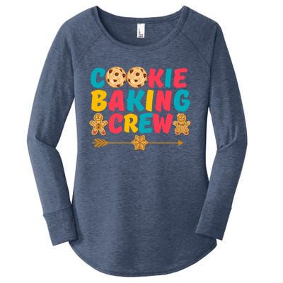 Christmas Cookie Baking Crew Vintage Gingerbread Family Xmas Gift Women's Perfect Tri Tunic Long Sleeve Shirt