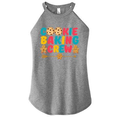 Christmas Cookie Baking Crew Vintage Gingerbread Family Xmas Gift Women's Perfect Tri Rocker Tank