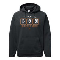 Cute Chemistry Boo The Element Of Surprise Chemist Halloween Performance Fleece Hoodie