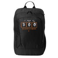 Cute Chemistry Boo The Element Of Surprise Chemist Halloween City Backpack