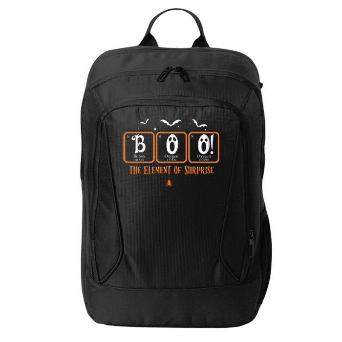 Cute Chemistry Boo The Element Of Surprise Chemist Halloween City Backpack