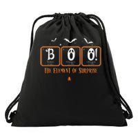 Cute Chemistry Boo The Element Of Surprise Chemist Halloween Drawstring Bag