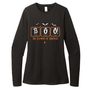 Cute Chemistry Boo The Element Of Surprise Chemist Halloween Womens CVC Long Sleeve Shirt