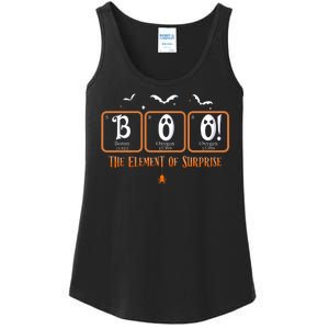 Cute Chemistry Boo The Element Of Surprise Chemist Halloween Ladies Essential Tank