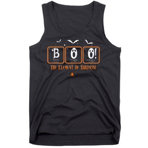 Cute Chemistry Boo The Element Of Surprise Chemist Halloween Tank Top