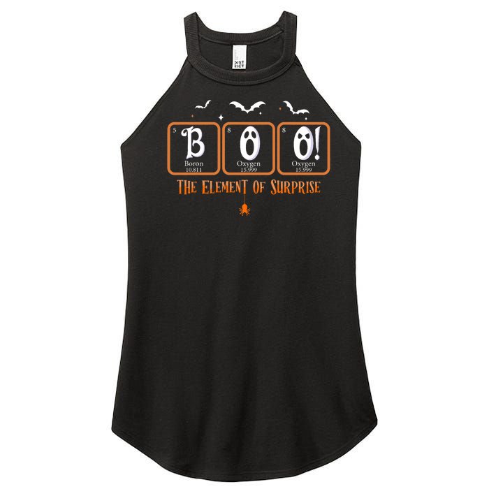 Cute Chemistry Boo The Element Of Surprise Chemist Halloween Women's Perfect Tri Rocker Tank