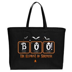 Cute Chemistry Boo The Element Of Surprise Chemist Halloween Cotton Canvas Jumbo Tote