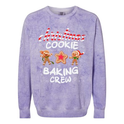 Christmas Cookie Baking Crew Xmas Cookie Exchange Gift Colorblast Crewneck Sweatshirt