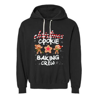 Christmas Cookie Baking Crew Xmas Cookie Exchange Gift Garment-Dyed Fleece Hoodie