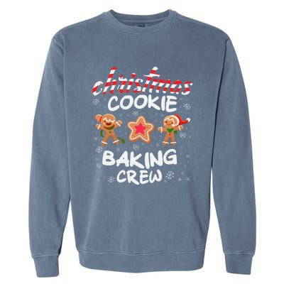 Christmas Cookie Baking Crew Xmas Cookie Exchange Gift Garment-Dyed Sweatshirt