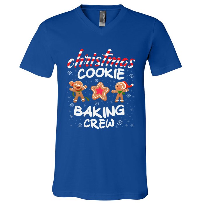 Christmas Cookie Baking Crew Xmas Cookie Exchange Gift V-Neck T-Shirt