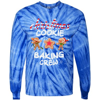 Christmas Cookie Baking Crew Xmas Cookie Exchange Gift Tie-Dye Long Sleeve Shirt