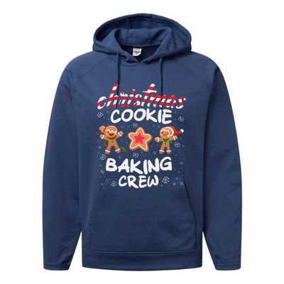 Christmas Cookie Baking Crew Xmas Cookie Exchange Gift Performance Fleece Hoodie