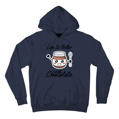 Chocolate Cream Breakfast Cocoa Chocolatier Gift Tall Hoodie