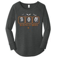 Cute Chemistry Boo The Element Of Surprise Chemist Halloween Women's Perfect Tri Tunic Long Sleeve Shirt