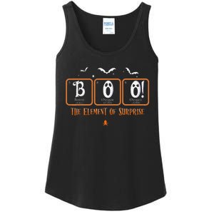 Cute Chemistry Boo The Element Of Surprise Chemist Halloween Ladies Essential Tank