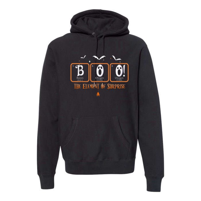 Cute Chemistry Boo The Element Of Surprise Chemist Halloween Premium Hoodie